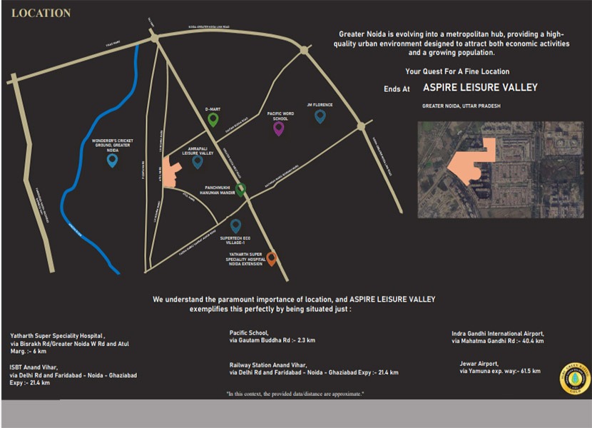 AU Aspire Leisure Valley Location Map